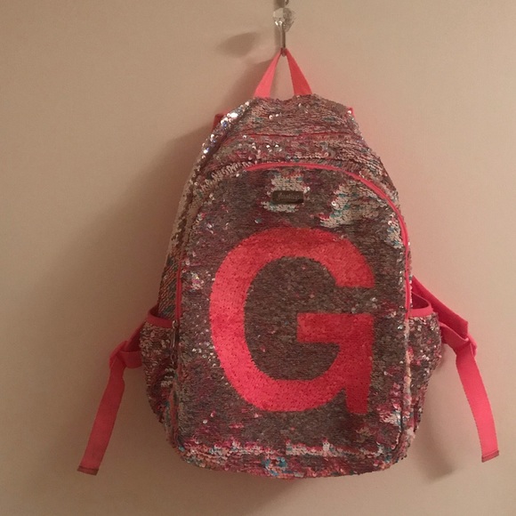 Justice Other - Justice Backpack letter “G” sequin